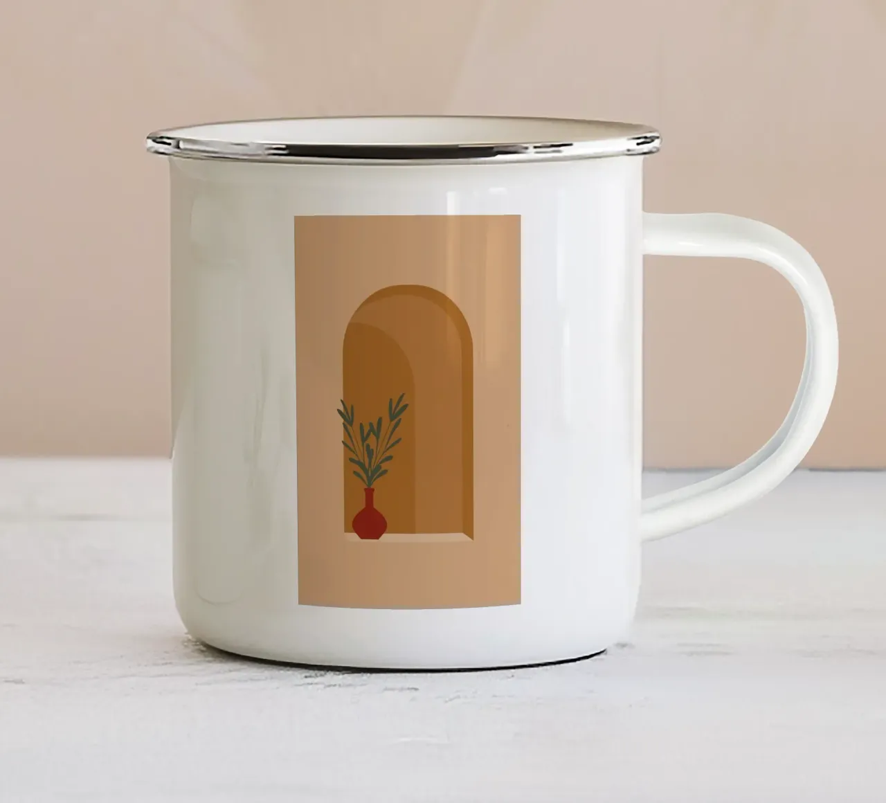 vaso tazza in smalto da Jonathan R NASH