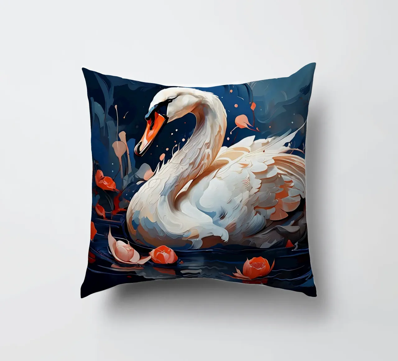 Stile_cigno_F_1 cuscino da Tierisch bunt by LK