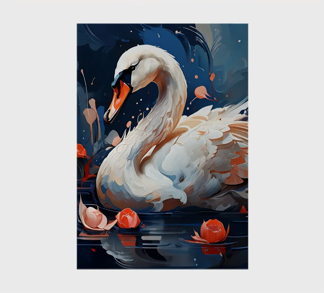 Swan_style_F_1 notebook by Tierisch bunt by LK