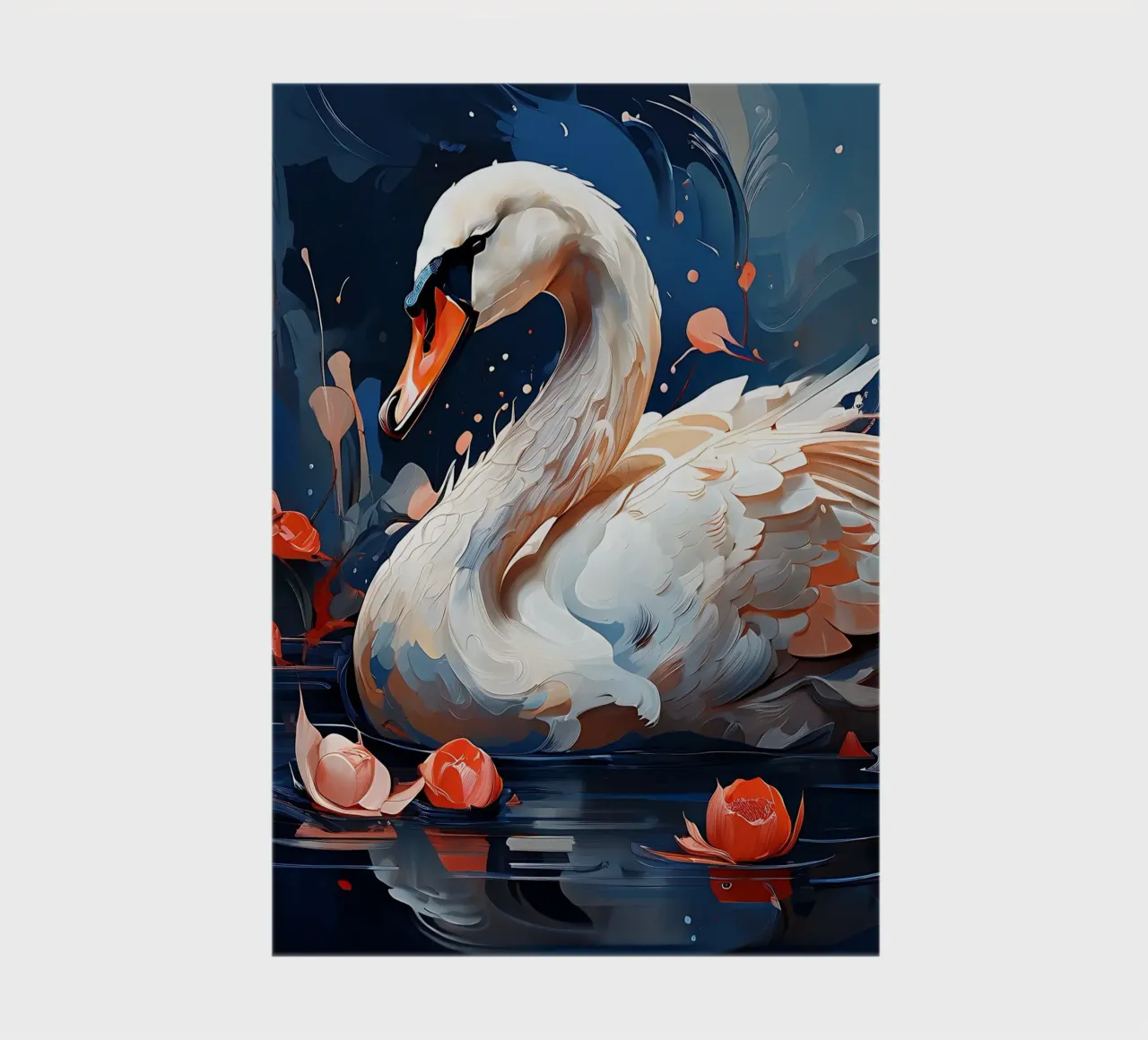 Swan_style_F_1 notebook by Tierisch bunt by LK