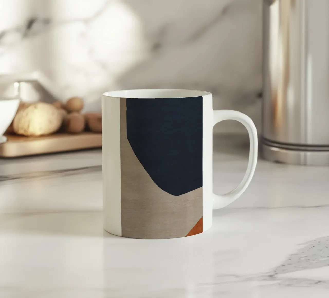 abstract art shapes 1 ceramic mug by vintageshop