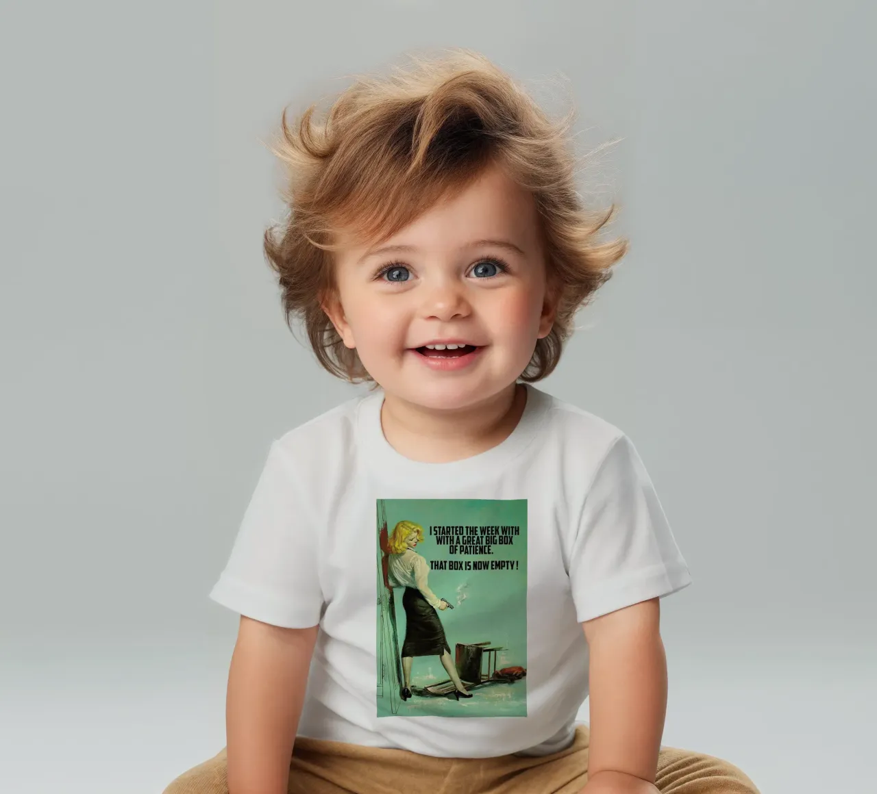 I Started The Week With maglietta neonato da Gallery Print and Art Limited