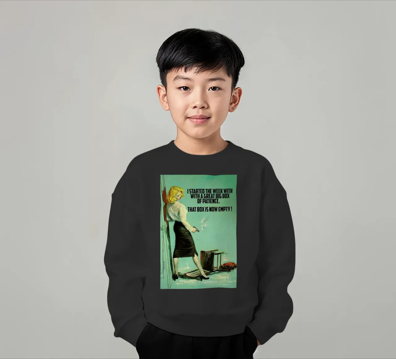 I Started The Week With felpa bambino da Gallery Print and Art Limited