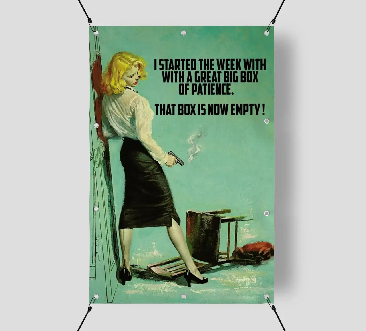 I Started The Week With telo in pvc da Gallery Print and Art Limited