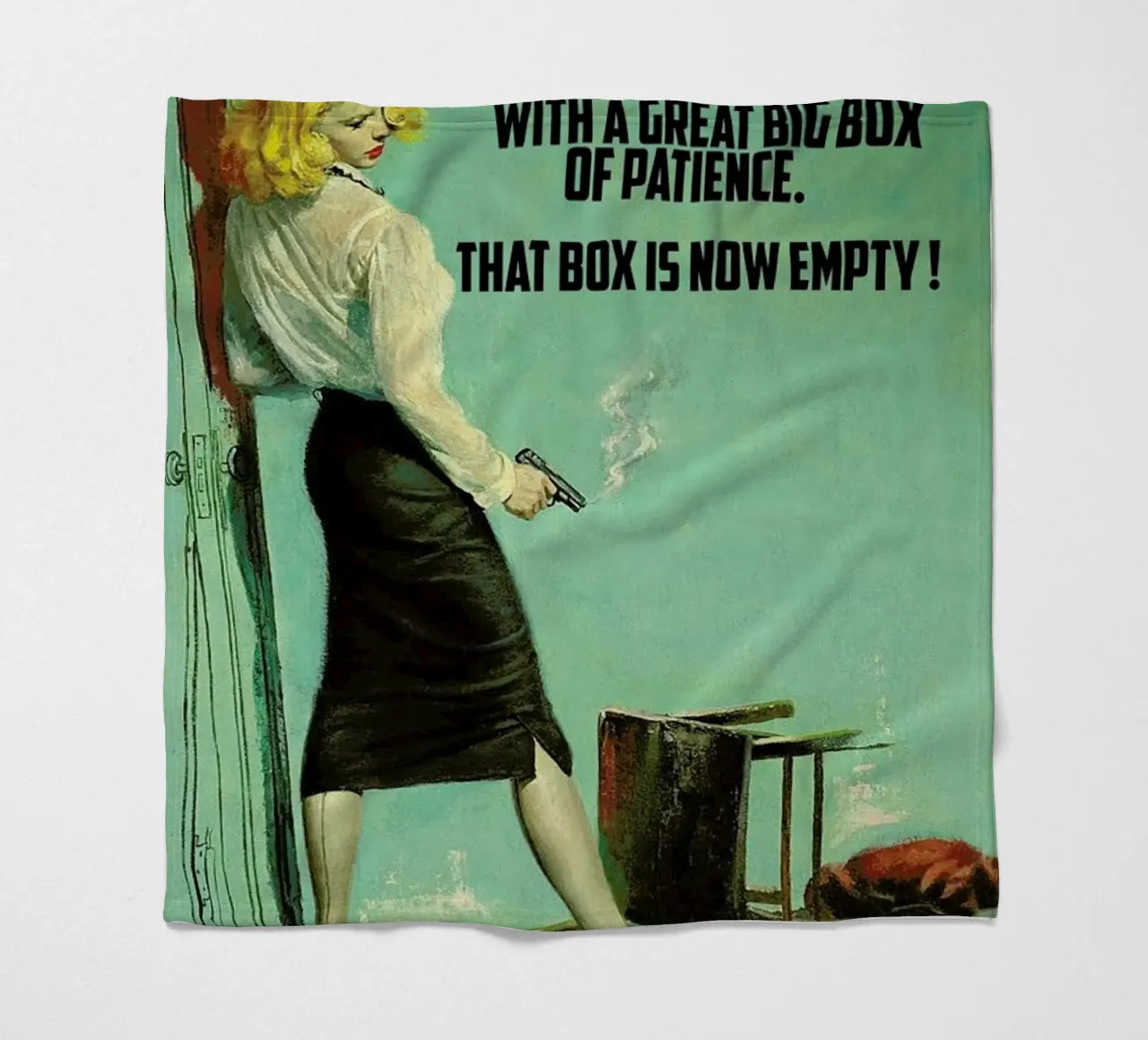 I Started The Week With coperta in pile da Gallery Print and Art Limited