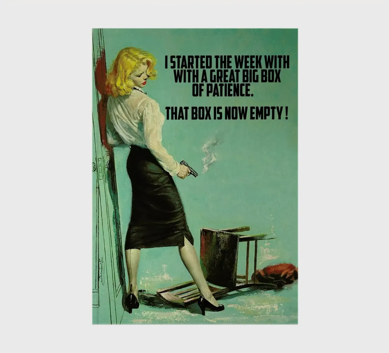 I Started The Week With notebook by Gallery Print and Art Limited