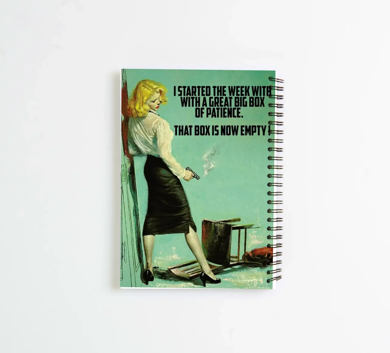 I Started The Week With diario ad anelli da Gallery Print and Art Limited