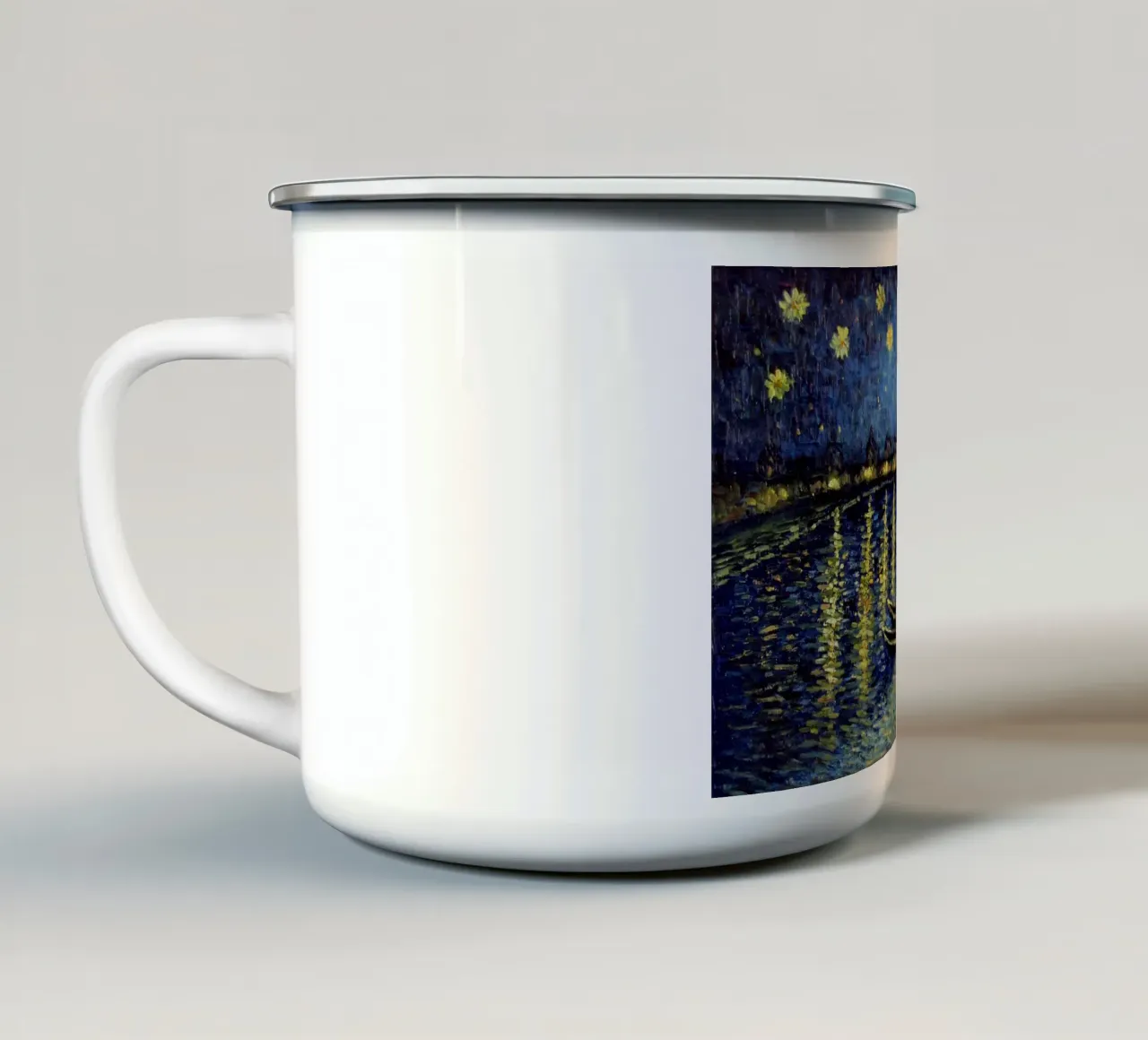 notte stellata tazza in smalto da Piper Shop Oke