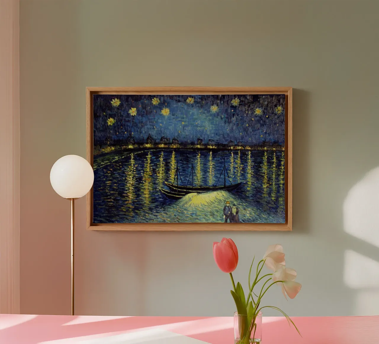 notte stellata tela con Cornice a cassetta da Piper Shop Oke