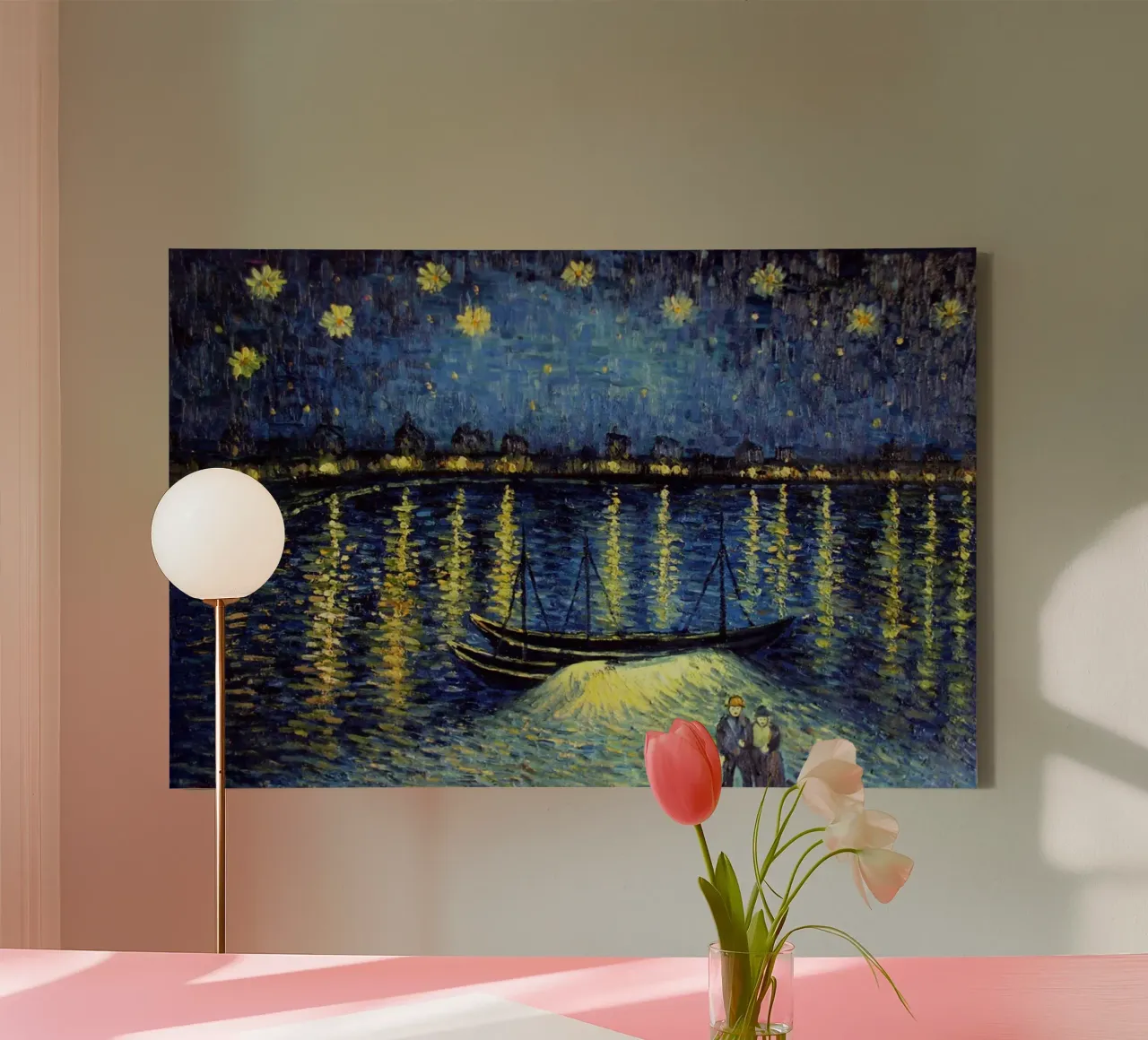 notte stellata tela con Cornice a cassetta da Piper Shop Oke