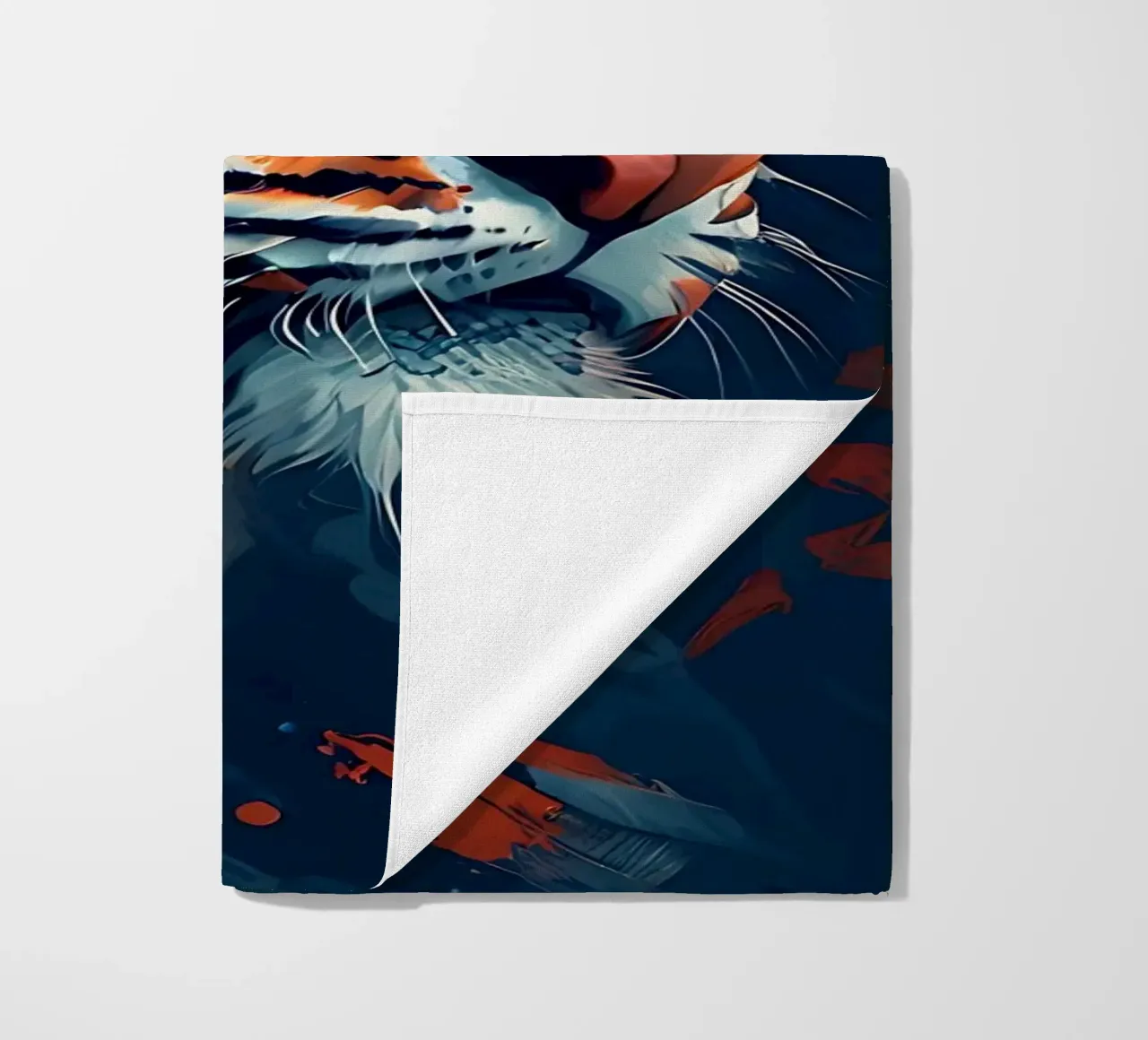 Tiger_Style_F_1 beach towel by Tierisch bunt by LK