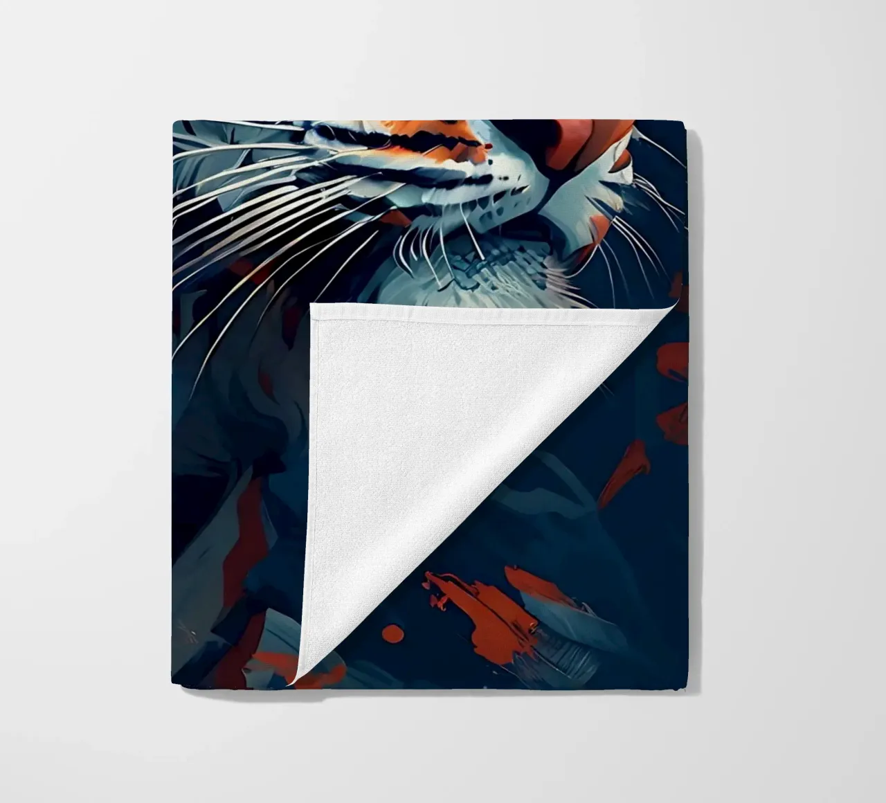 Tiger_Style_F_1 beach towel by Tierisch bunt by LK