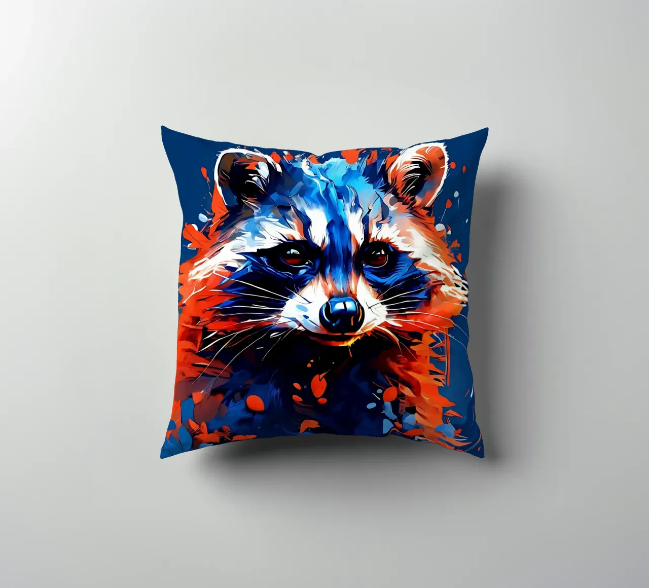 Procione_Stile_F_1 cuscino da Tierisch bunt by LK