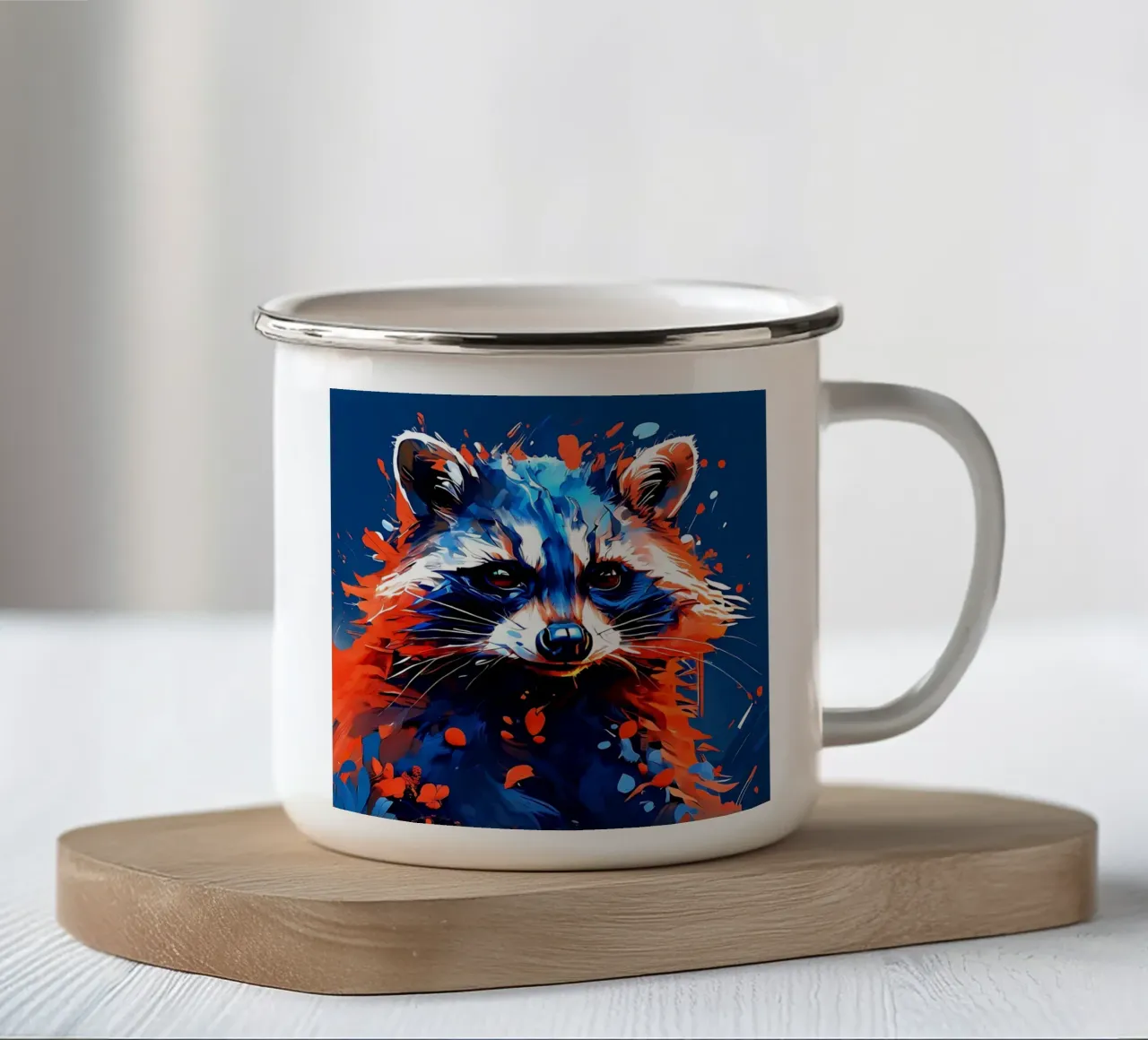 Procione_Stile_F_1 tazza in smalto da Tierisch bunt by LK