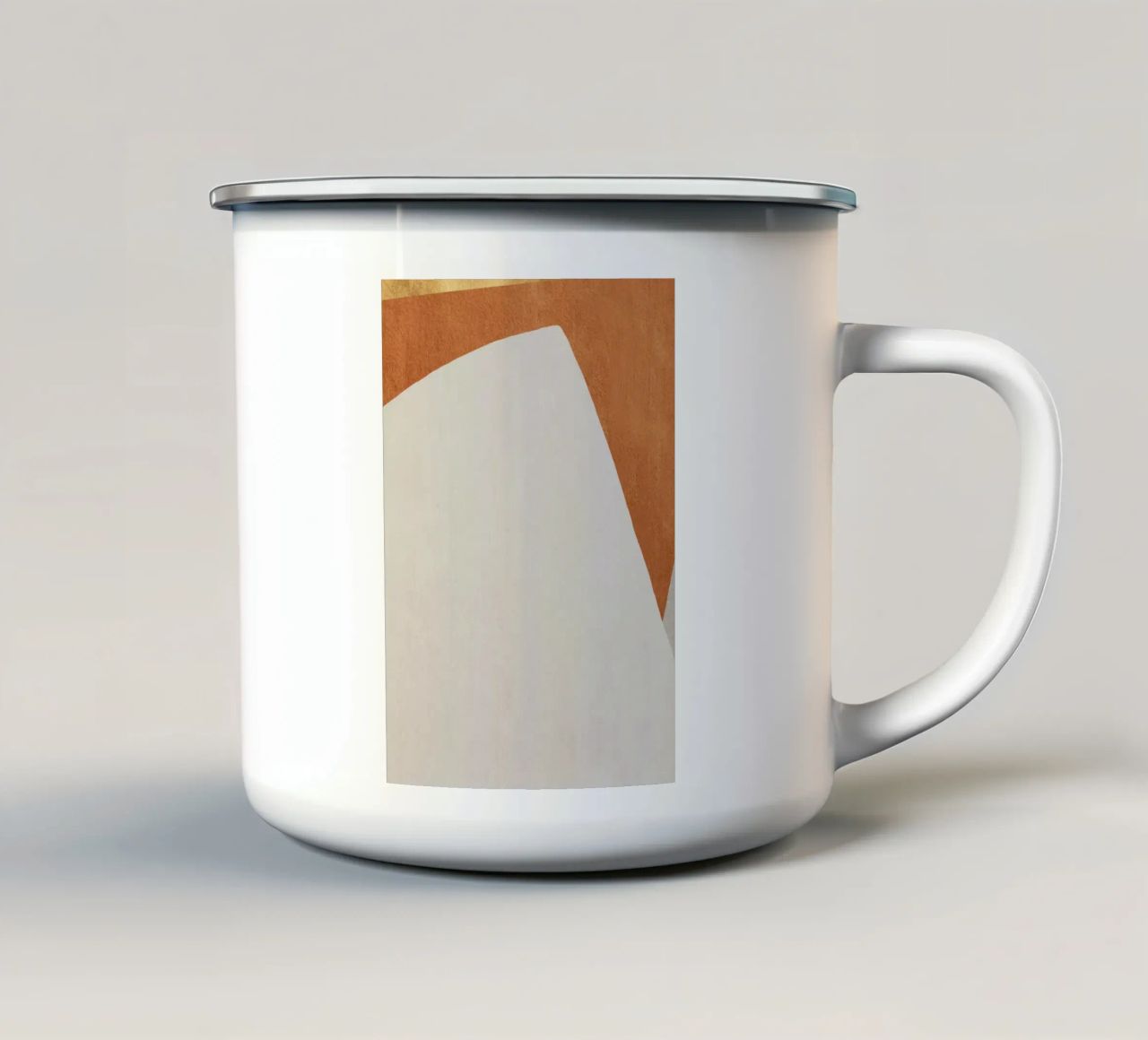 abstract art shapes 4 tazza in smalto da vintageshop