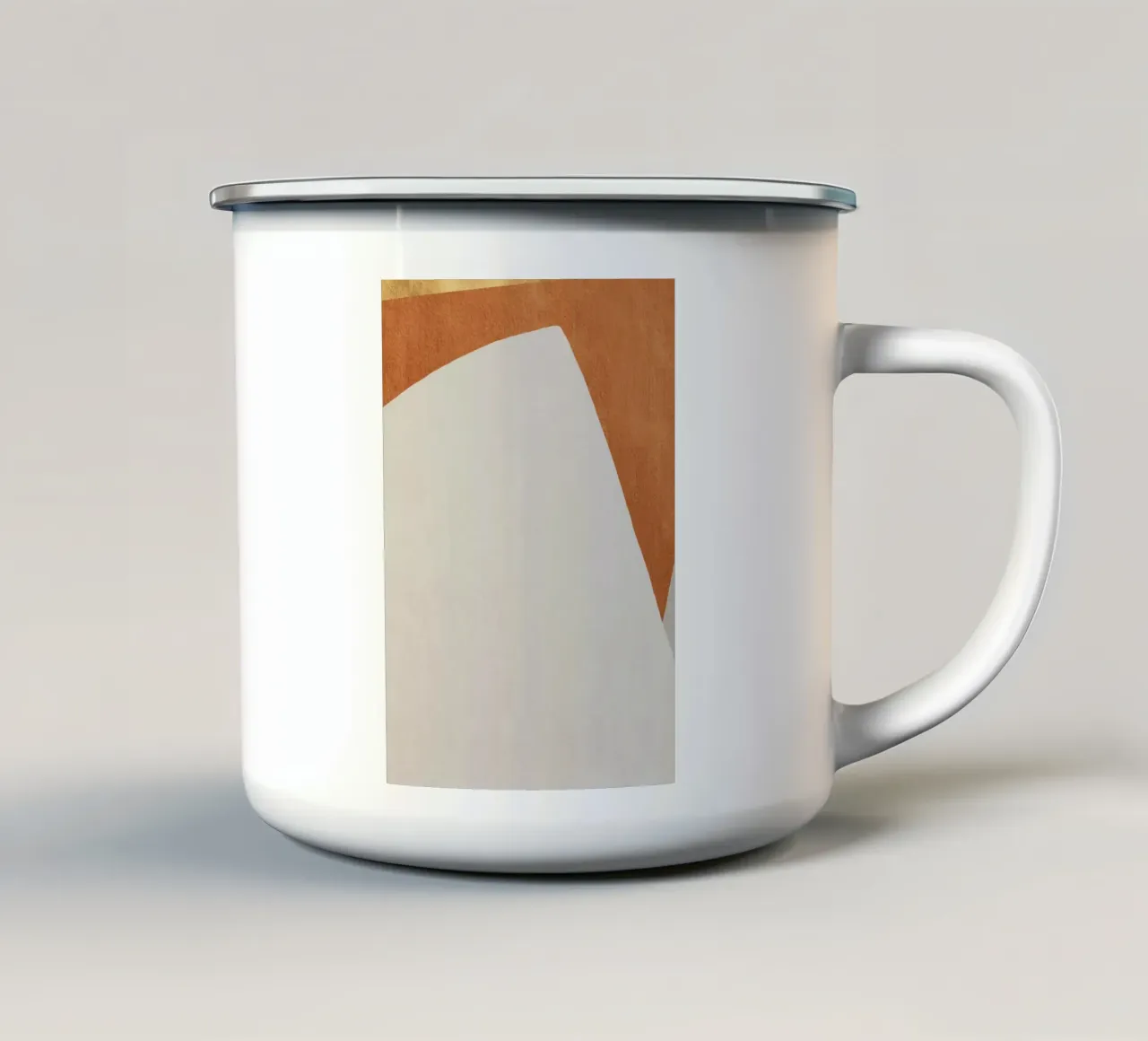 abstract art shapes 4 tazza in smalto da vintageshop