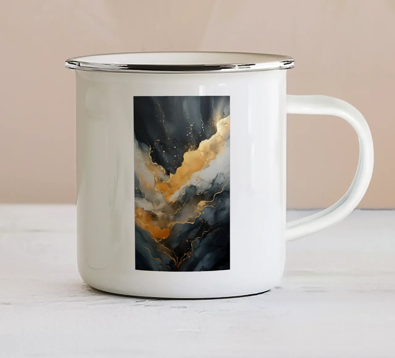 Arte da parete di Imagine tazza in smalto da Imagine