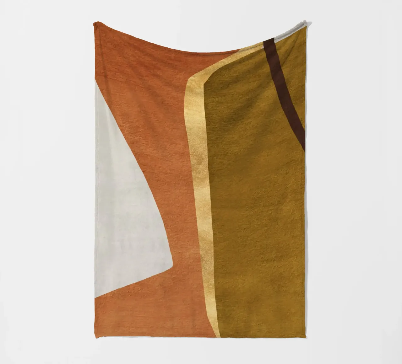 abstract art shapes 5 coperta in pile da vintageshop