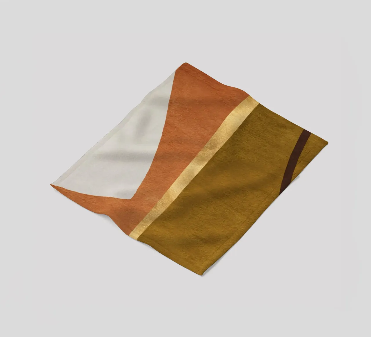 abstract art shapes 5 coperta in pile da vintageshop