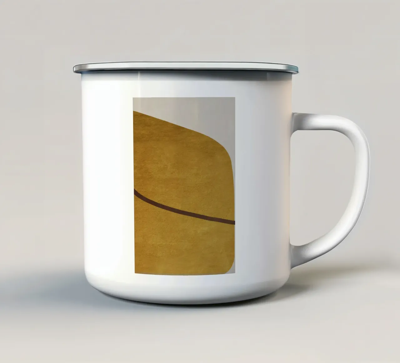 abstract art shapes 6 tazza in smalto da vintageshop