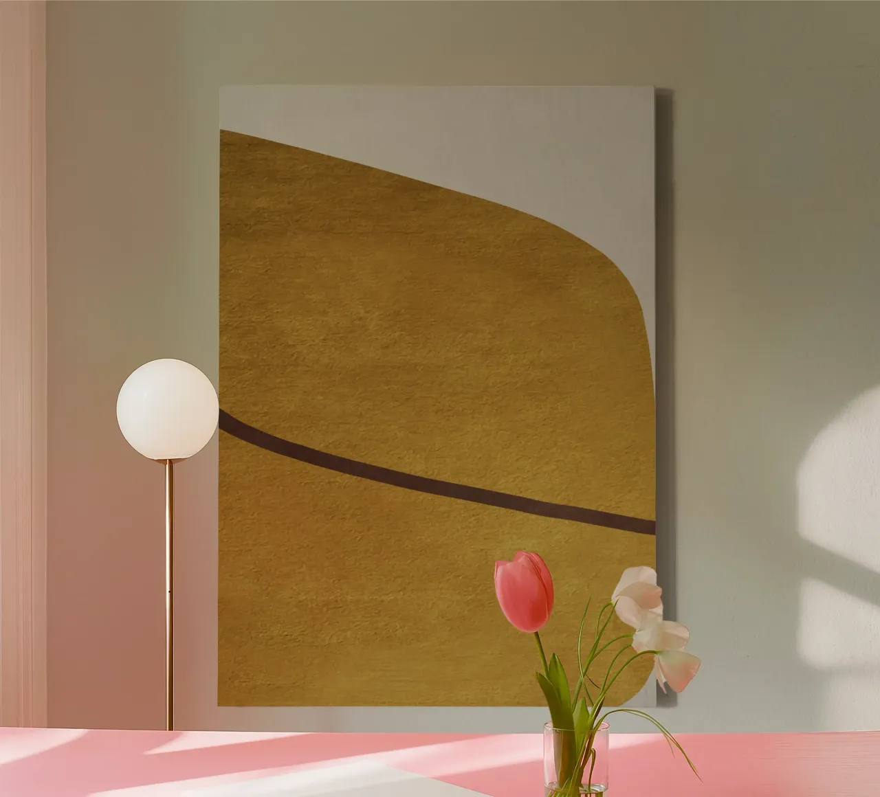 abstract art shapes 6 tela con Cornice a cassetta da vintageshop