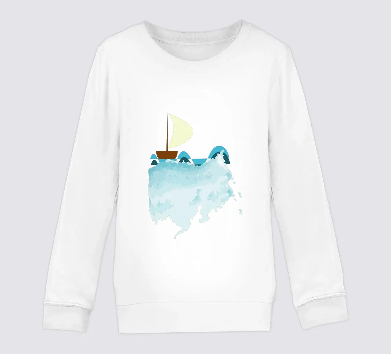 Barca a vela felpa bambino da Design Plaisirs