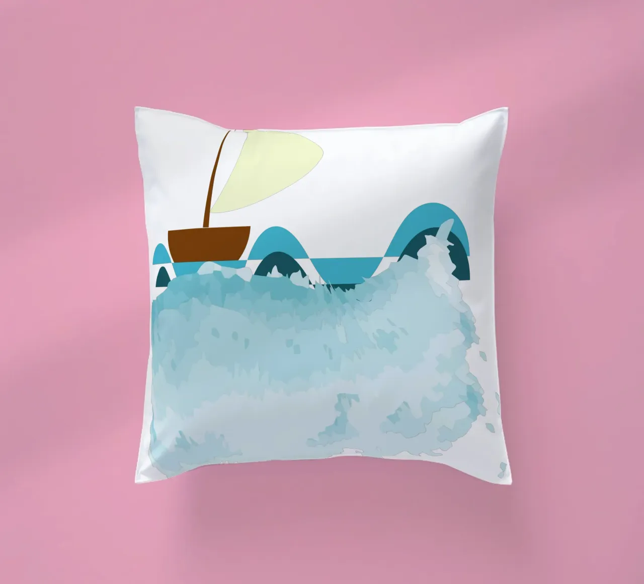 Barca a vela cuscino da Design Plaisirs