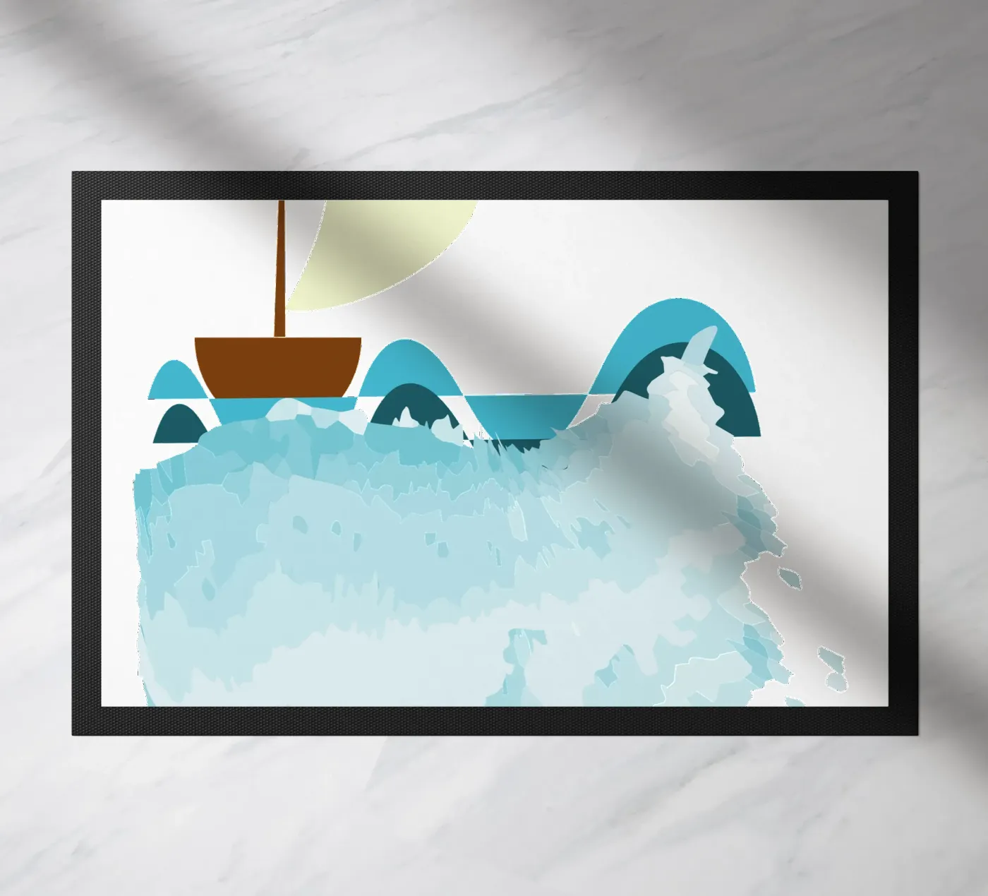 Sailing boat Fußmatte von Design Plaisirs