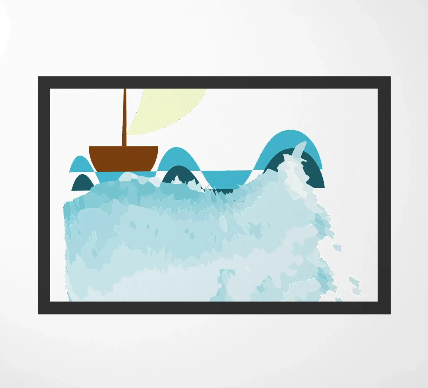 Sailing boat Fußmatte von Design Plaisirs