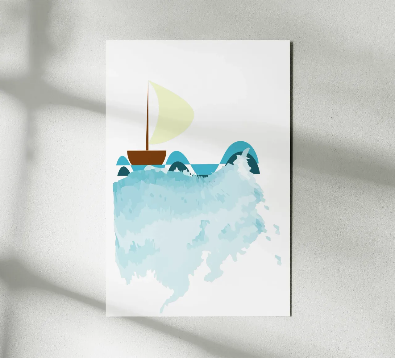 Sailing boat alu-dibond by Design Plaisirs