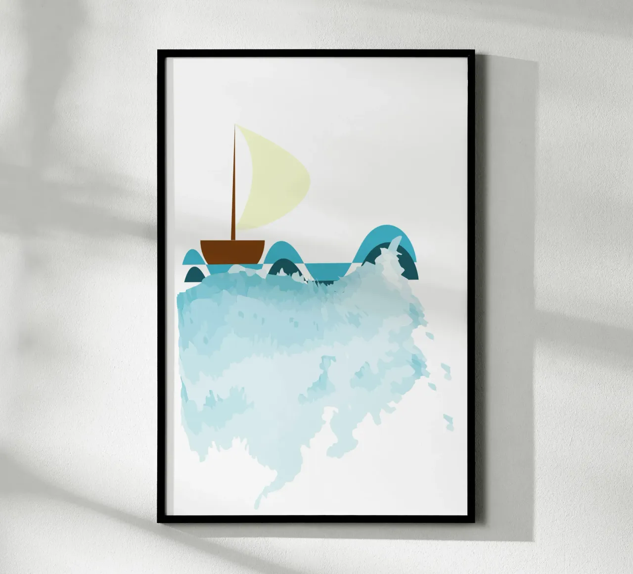 Zeilboot poster van Design Plaisirs