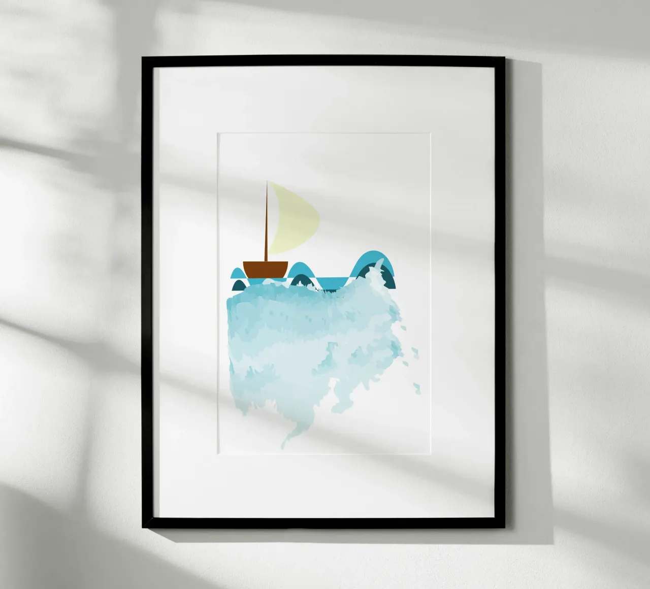 Zeilboot poster van Design Plaisirs
