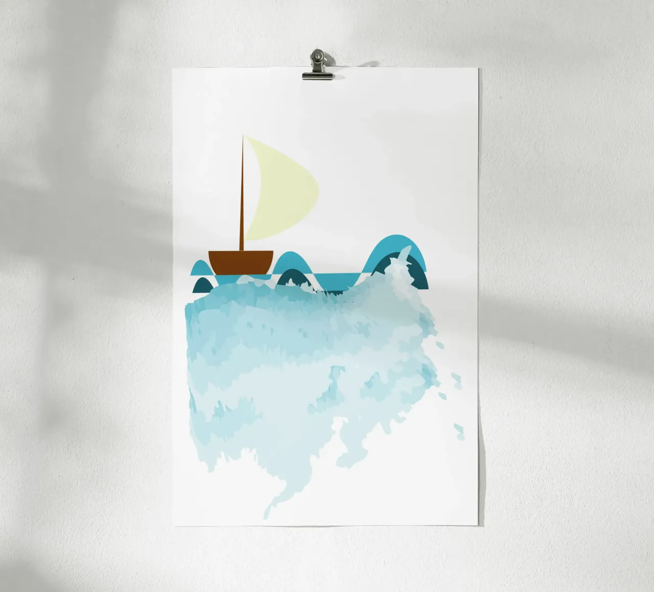 Zeilboot poster van Design Plaisirs