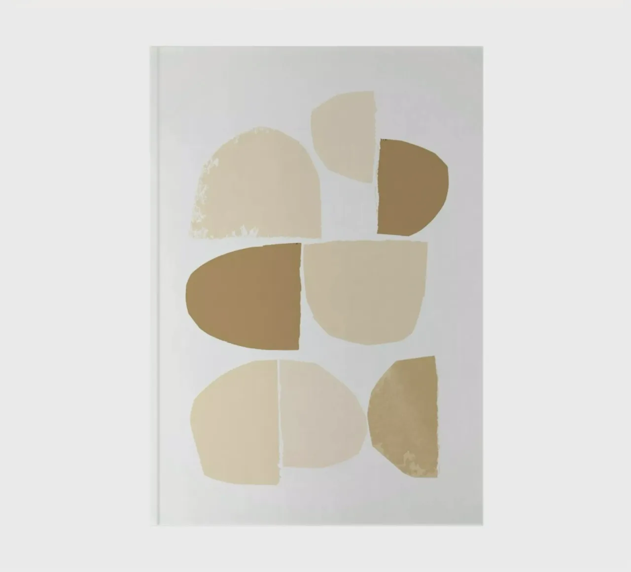 Minimalist Collage Neutral notitieboek van IRIS LEHNHARDT FINE ART