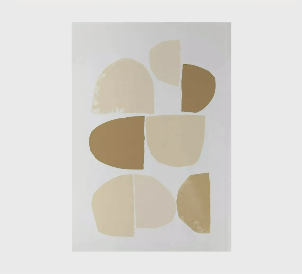 Minimalist Collage Neutral notitieboek van IRIS LEHNHARDT FINE ART