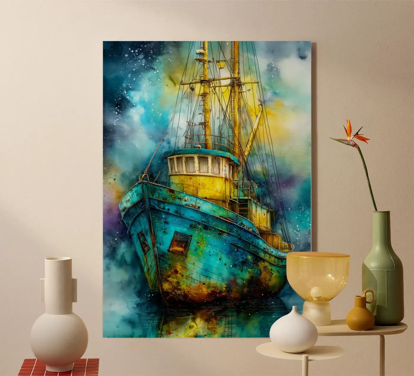 Fishing boat plexiglass da Justyna Jaszke JBJart