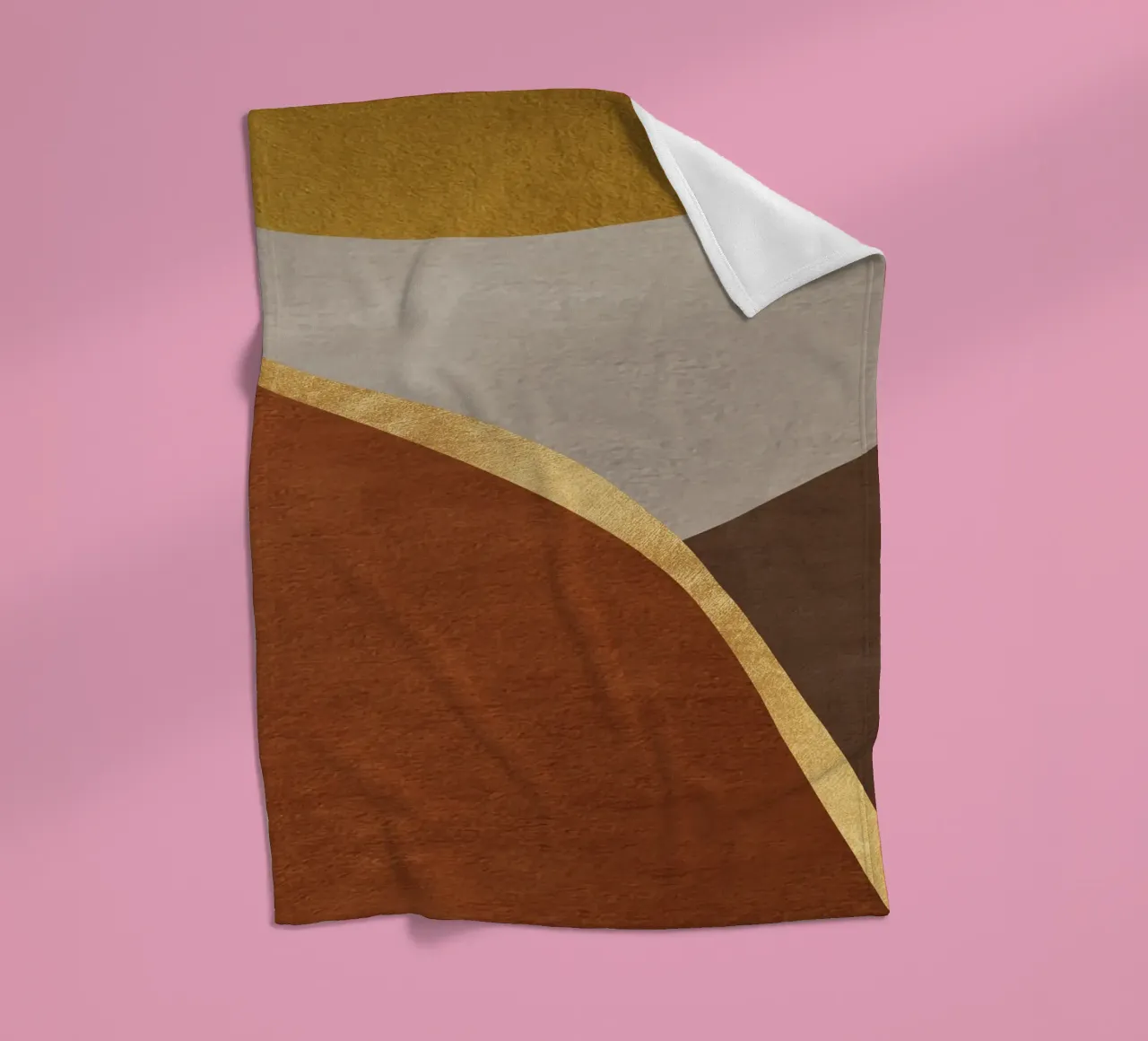abstract art shapes 8 coperta in pile da vintageshop