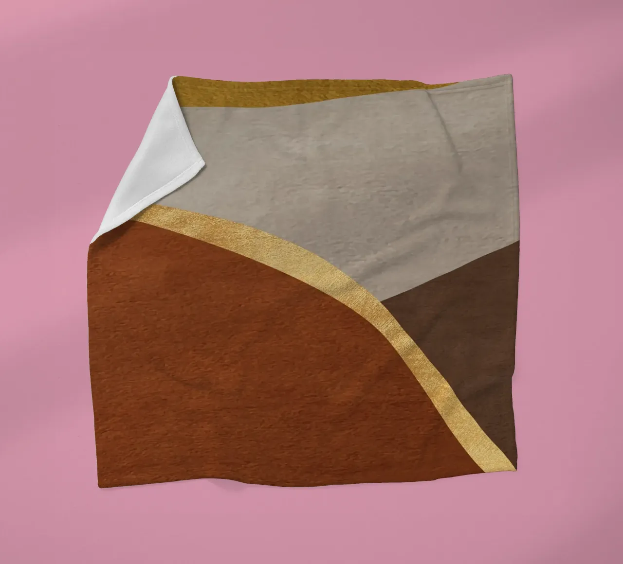 abstract art shapes 8 coperta in pile da vintageshop