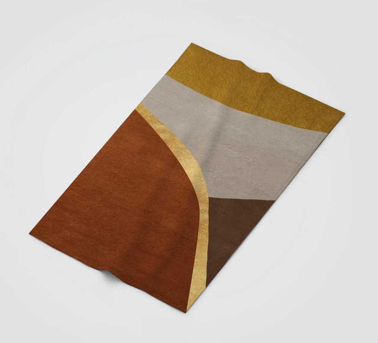 abstract art shapes 8 coperta in pile da vintageshop