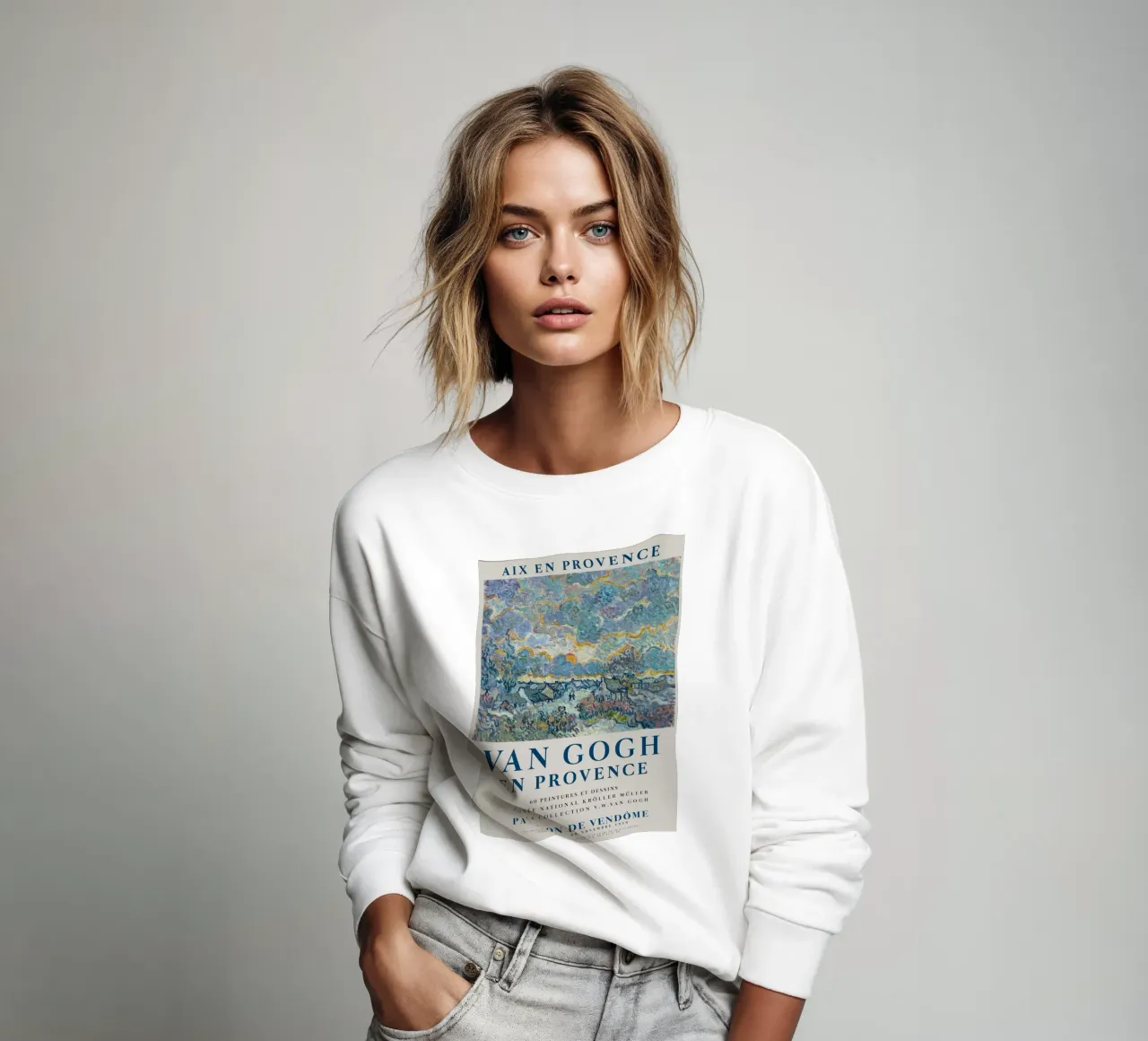 cabañas con tejados de musgo y vallas de árboles sudadera de Piper Shop Oke
