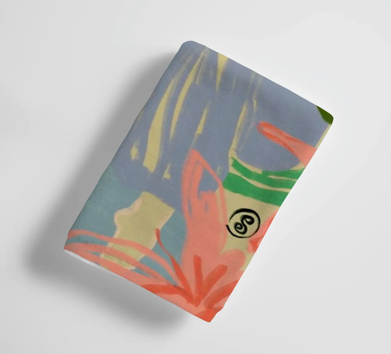 Woman With Vessel towel by Sandra Poliakov