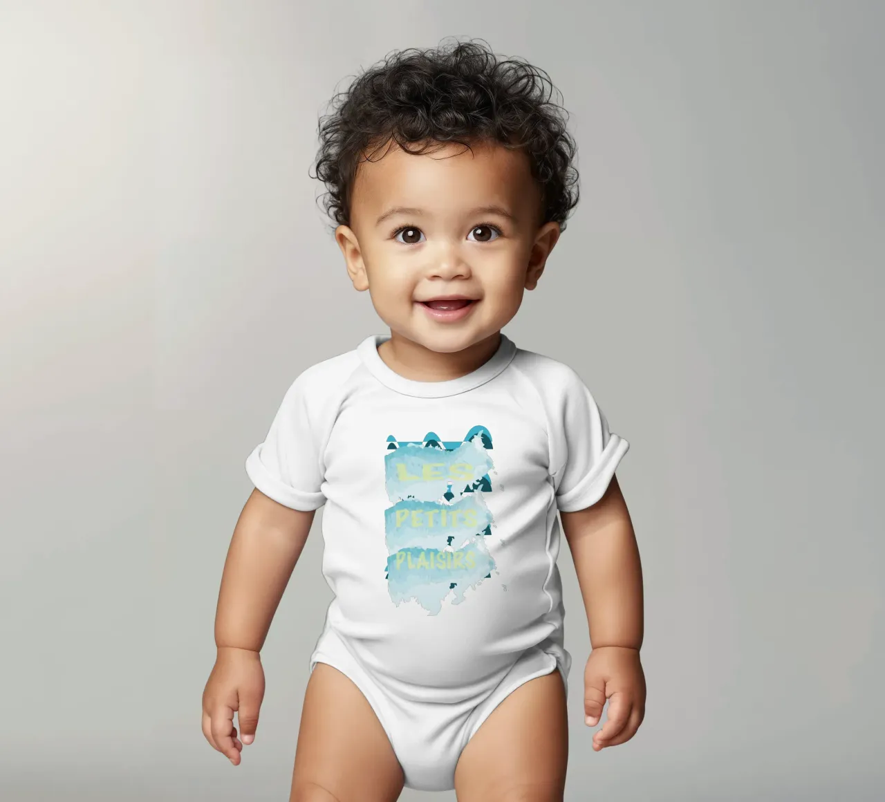 Piccoli piaceri in mare body neonato maniche corte da Design Plaisirs