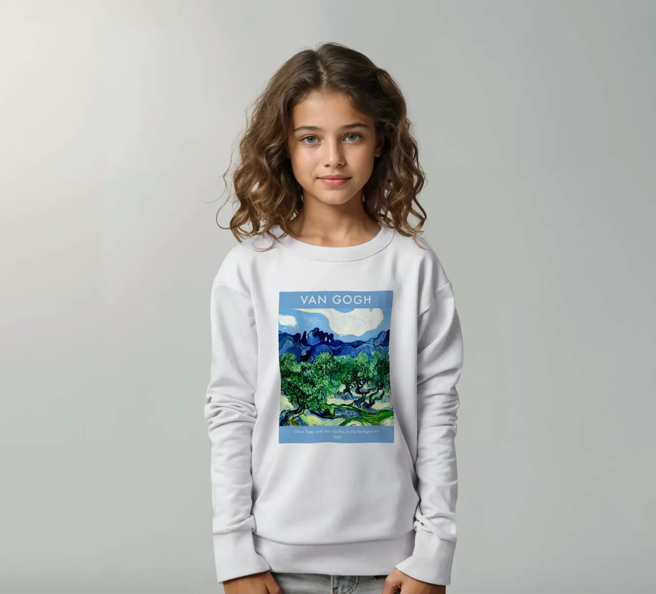 piantagione di ulivi con hils sullo sfondo felpa bambino da Piper Shop Oke