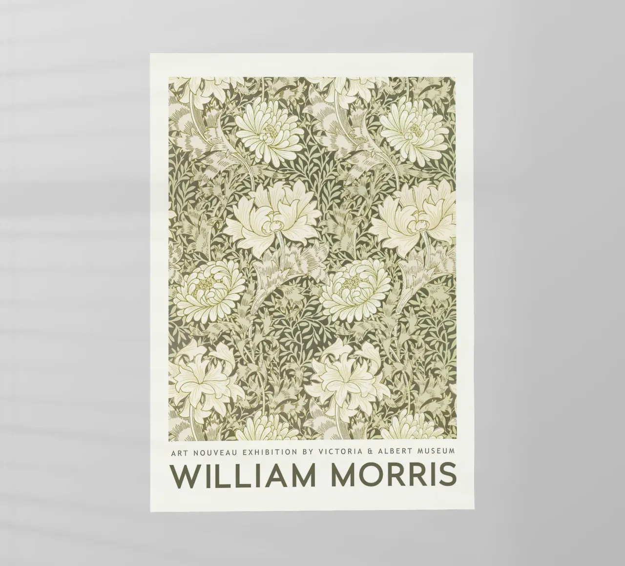 William Morris Chrysantheme 1877 Backlit Folie von Jam Poster