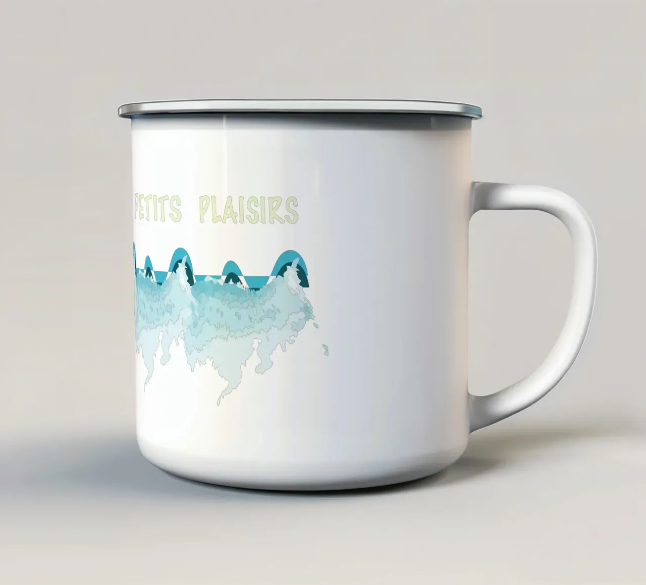 Capo Oceano tazza in smalto da Design Plaisirs