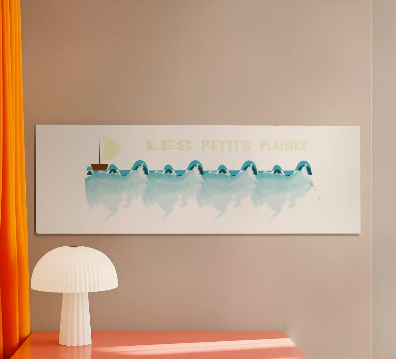 Cape Ocean poster with plastic frame by Design Plaisirs