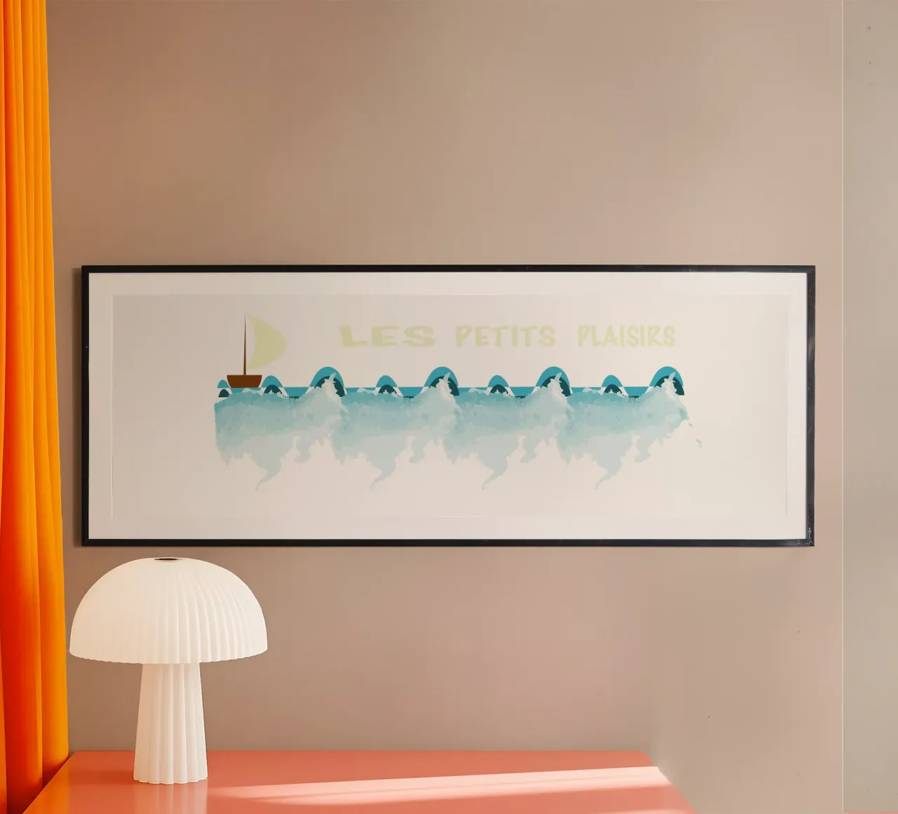 Cape Ocean poster with plastic frame by Design Plaisirs