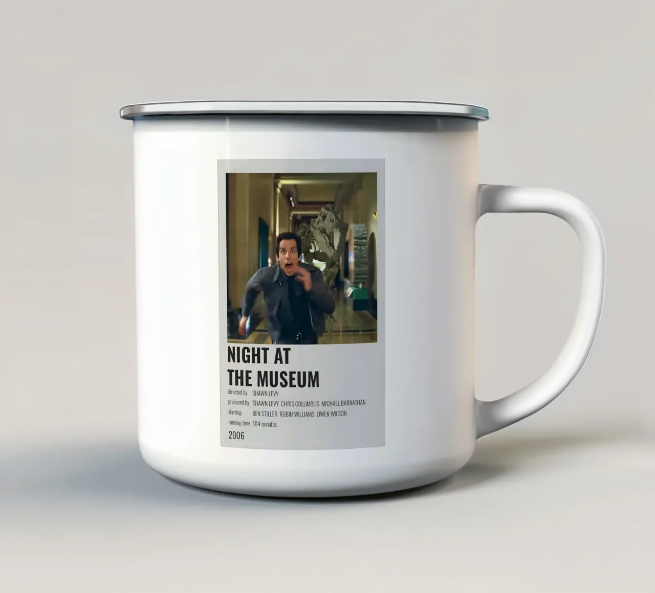 NIGHT AT THE MUSEUM tazza in smalto da MVFminimalist