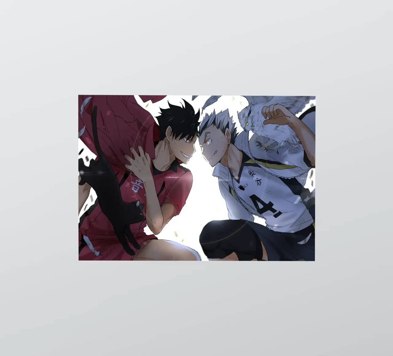 haikyuu bokuto und kuroo Sticker von Green