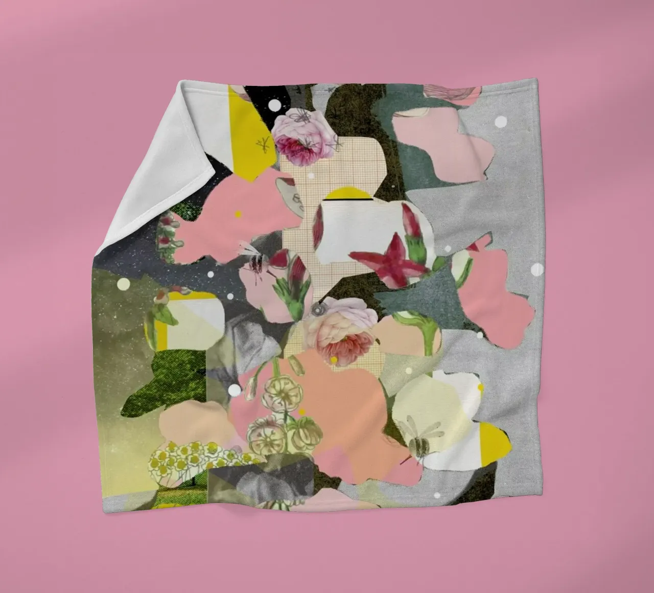 Flowers Still Life · Happy Abstraction 6a coperta in pile da Marko Köppe